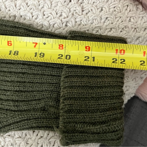 Vintage Military Wool Sweater-Army Olive Green-Made in England-Size 100cm-Vtg- - Picture 10 of 11